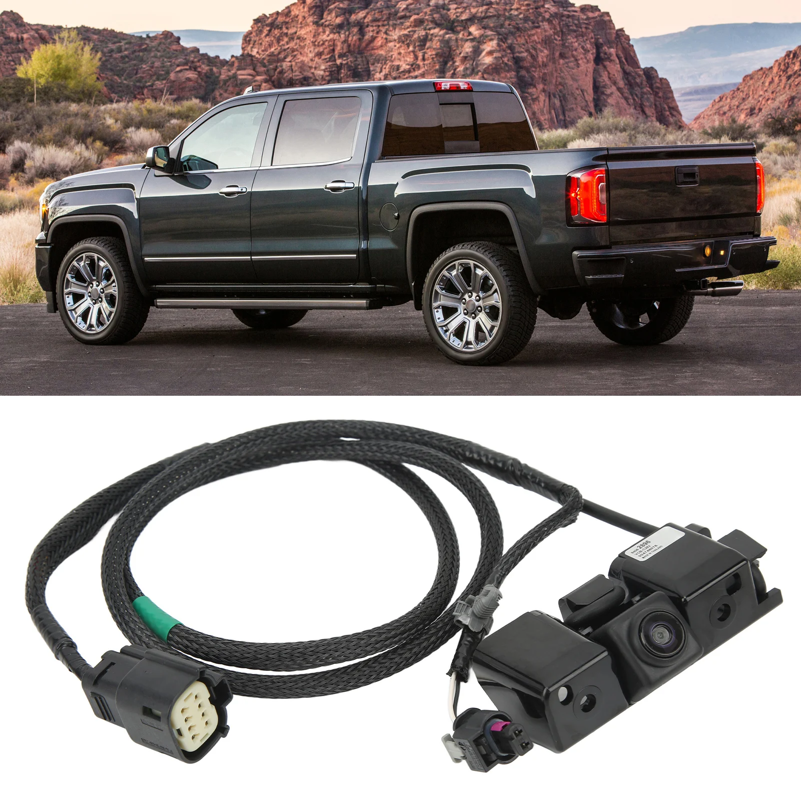 Parking Assist Camera IP68 Waterproof Sturdy Structure Rear View Camera 84062896 OE Standard for Sierra 1500 2500 3500