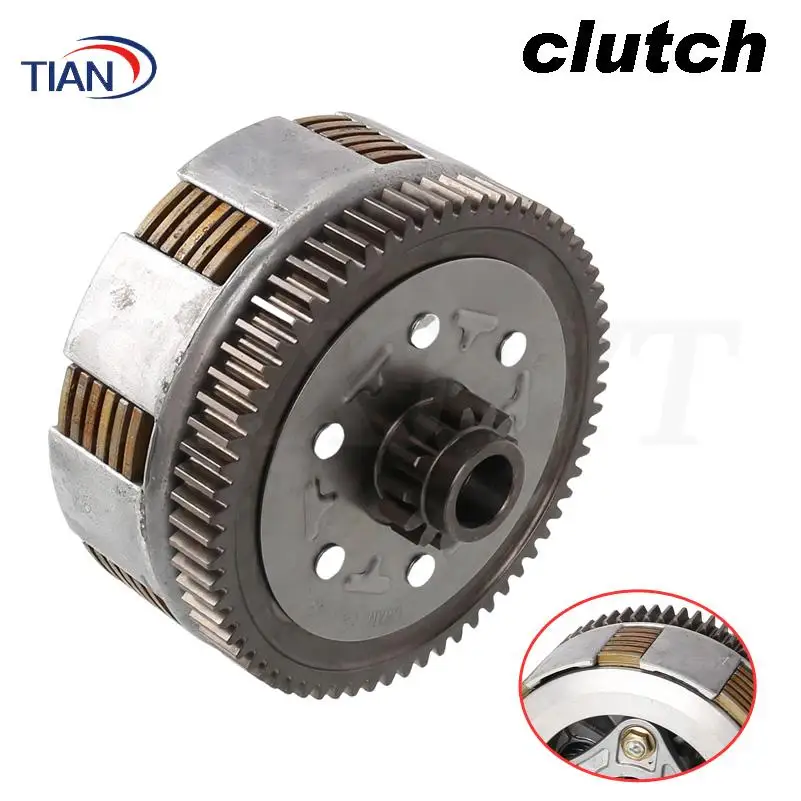 

Motorcycle clutch assembly, 190cc Horizontal engine, dust collector, Pit Bike accessories