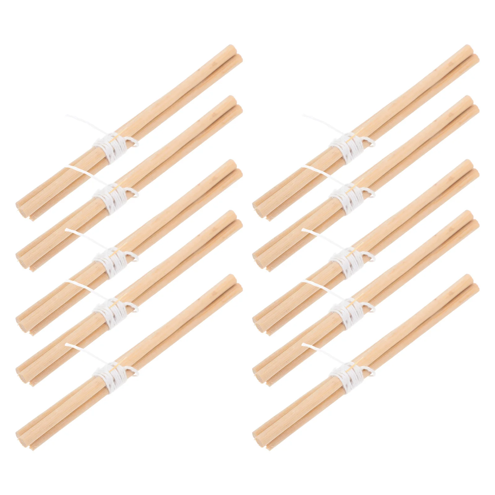 

10 Pcs Miniature Campfire Racks Holder Landscaping Model Prop Fireplace Firewood Bracket Supplies for Dollhouse Wooden