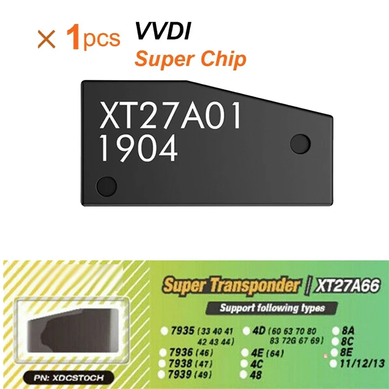

A53Q-3Pcs VVDI Super Chip XT27A01 XT27A66 Транспондер для ID46/40/43/4D/8C/8A/T3/47 для VVDI2 VVDI Мини-ключевой инструмент