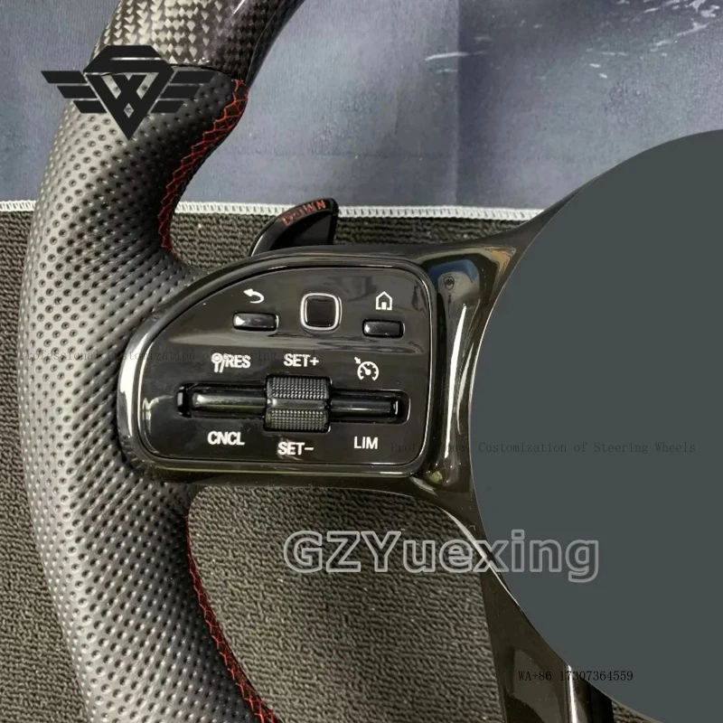 High Quality Carbon Fiber Ribbon LED Lights for Mercedes Benz C217 W211 W212 W221 W222 GLE CLA C43 E63 AMG GT Steering Wheel