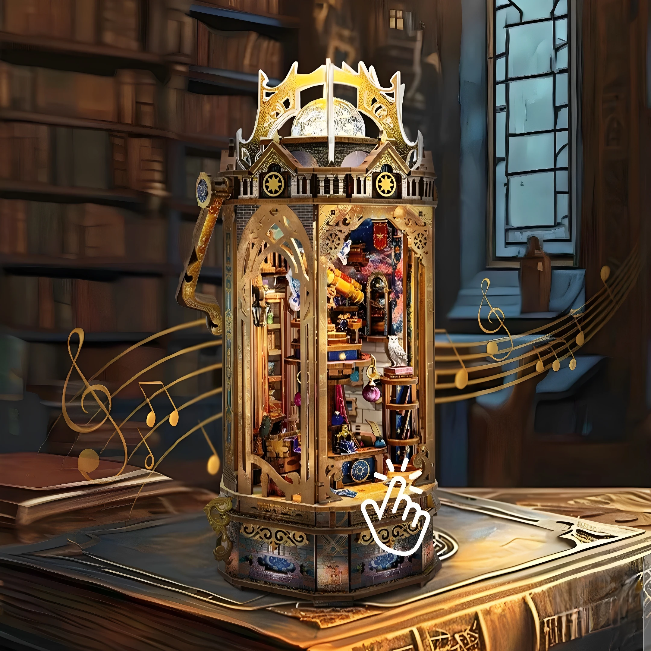 DIY Wooden Miniature Model Kit The Lantern of Galaxy 3D Puzzle Doll Houses With Furniture Dollhouse for Friends Birthday Gifts