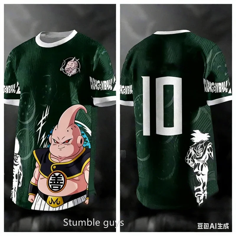 Kinder Dragon Ball T-Shirt Jungen Kleidung Mädchen Fußballtrikot Damen Super Saiyan Goku Fußball Sportbekleidung