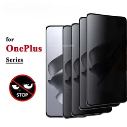 2PCS Privacy Screen Protector Tempered Glass for OnePlus 9 Pro 10 11 12 11R 12R Tempered Glass ON OnePlus Ace 2 Pro