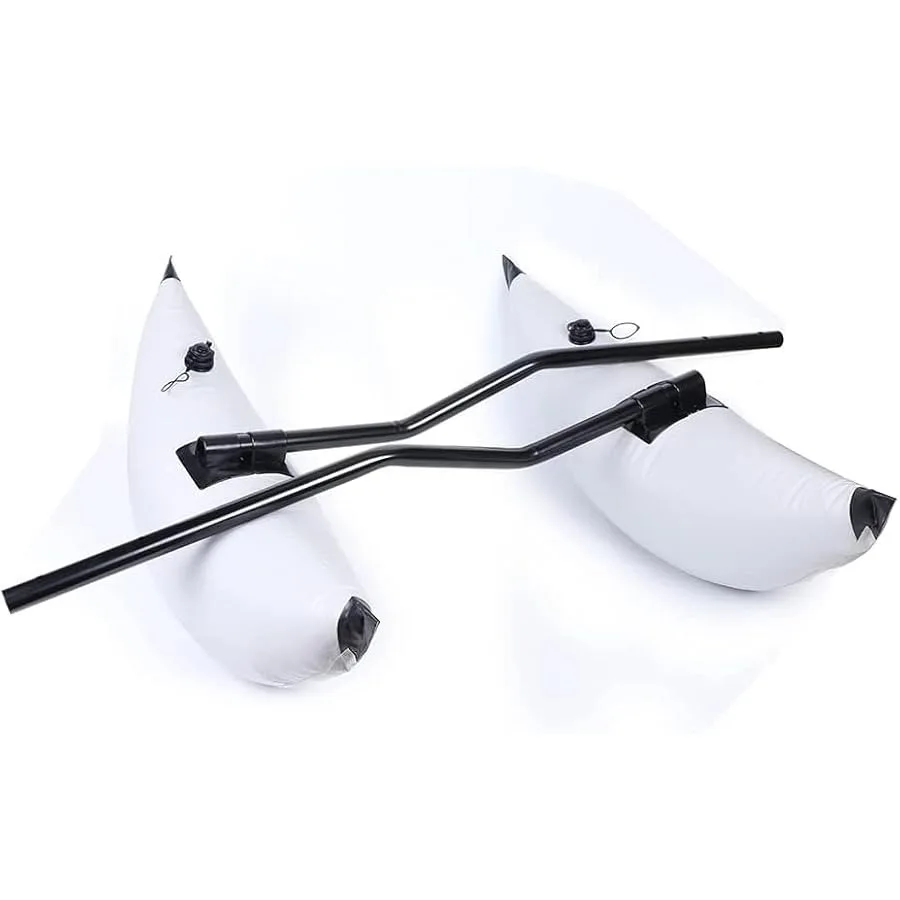 Kayak Stabilizers 2 Pcs Inflatable Outriggers Kayak Outriggers with Pair of Sidekick Rods Inflatable Kayaking Canoe Stabilizer