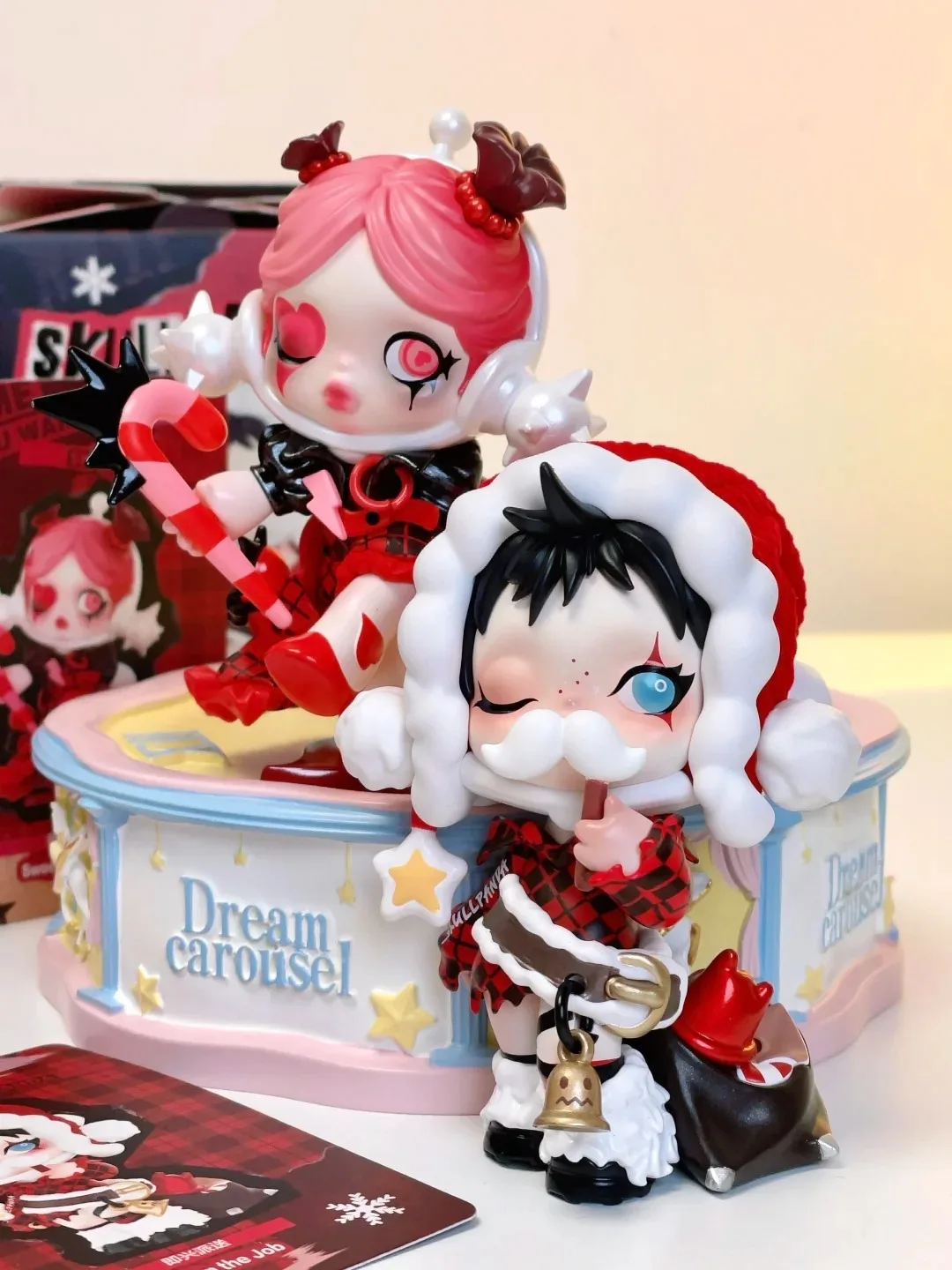 Skullpanda diga-me o que você quer série caixa cega brinquedos boneca caixa misteriosa figura de ação surpresa anime figuras brinquedo presentes de natal