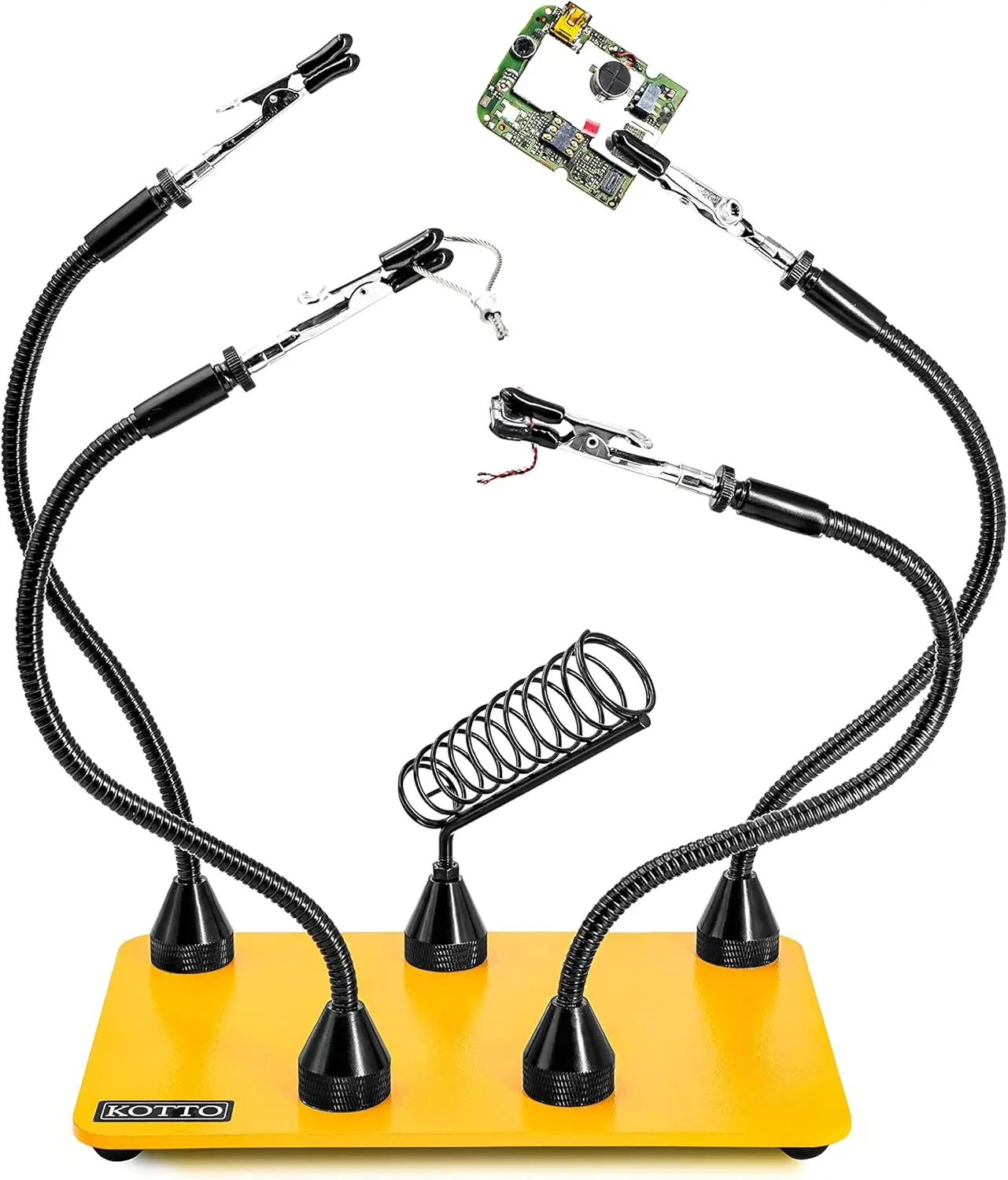 

Инструмент для пайки третьих рук с магнитным основанием, гибкими кронштейнами, нескользящей утяжеленной подставкой для ювелирных изделий и электроники своими руками