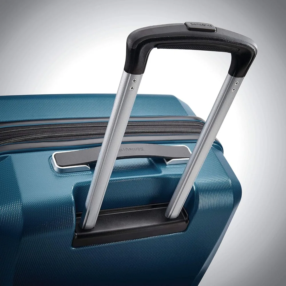 Carry-On Expandable Hardside Spinner Luggage, Navy Blue, 20-Inch, Luxury Travel Suitcase