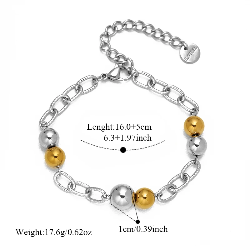 EILIECK 316L Edelstahl Silberfarbenes Herz-Liebes-Charm-Armband für Frauen, Trendiges Wasserdichtes Handgelenk-Schmuckstück, Geschenk für Damen – Detail 15