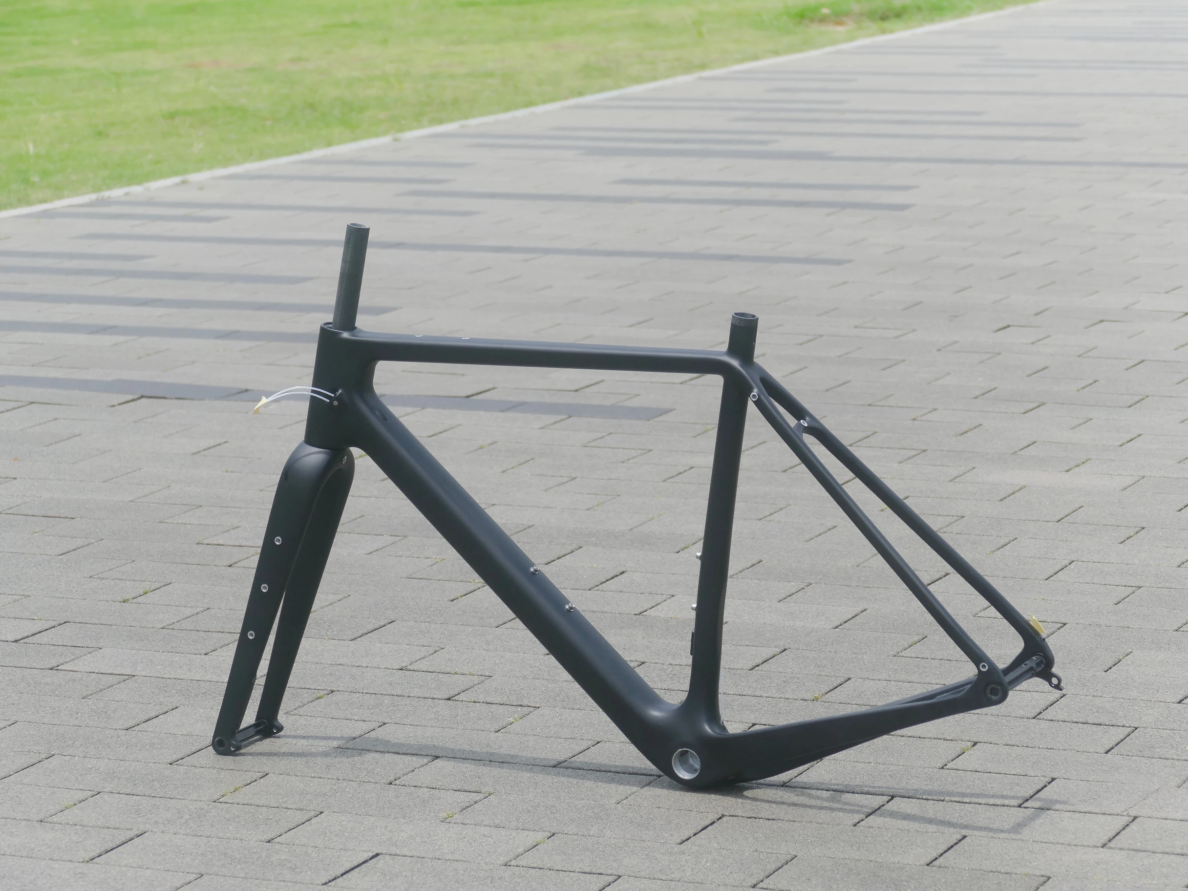 2025 Full Carbon UD Matt Black Gravel Bike Bicycle Gravel Frame Fork Frameset 50cm 53cm 55cm 57cm 59cm