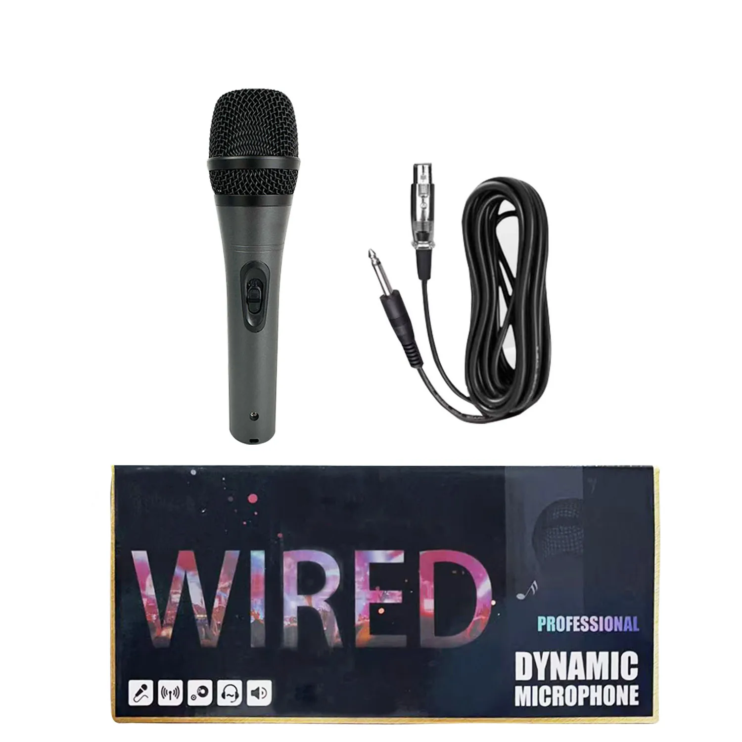 GAM-AT660 ميكروفون ديناميكي سلكي للمنزل، تسجيل الكاريوكي المباشر، ميكروفون معدني محمول، مؤتمر الكاريوكي