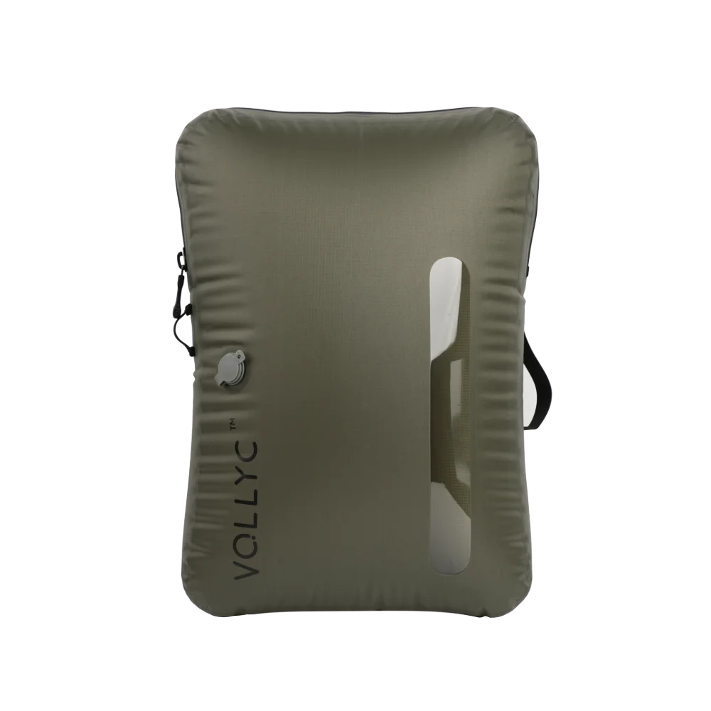 FLEXTAIL X VOLLYC EZYPACK - 18-55L vacuüm opbergtas, herbruikbare kleding opbergtas, reiscompressie rugzak bagagetas