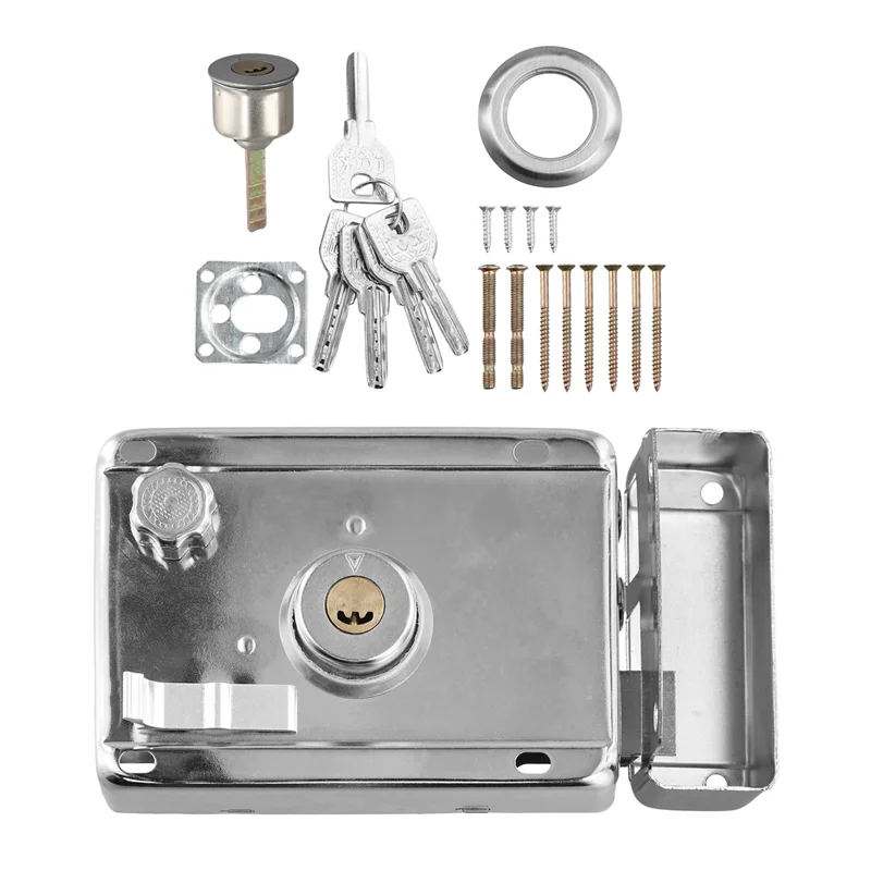 A008 Exterior Door Locks Security Anti-Theft Lock Multiple Insurance Lock Wood Gate Lock Hardware Indoor Dormitory