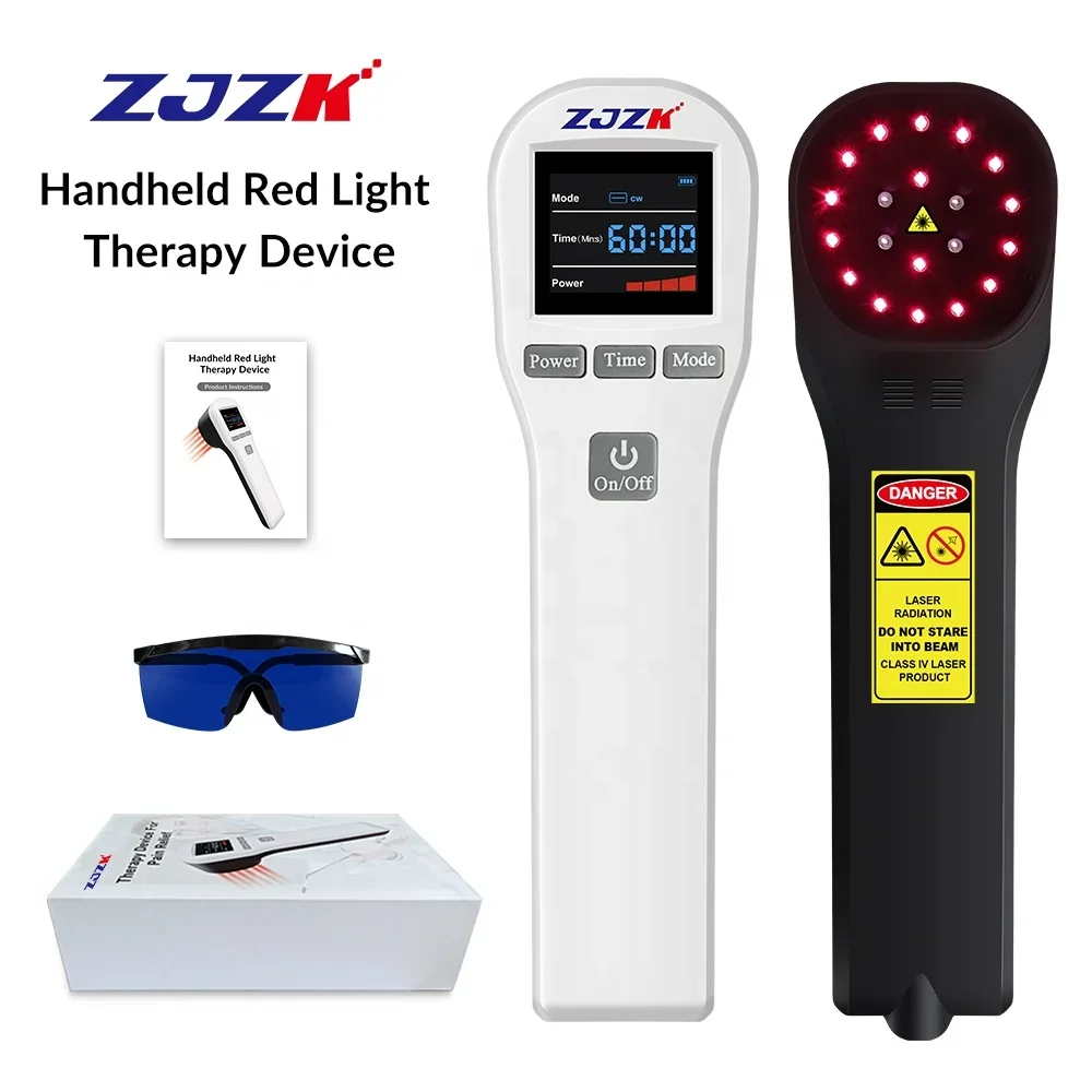 ZJZK 808nm 650nm Cold Laser Therapy Device Professional Muscle Massager Relaxation Treatment for Neck Pain Reliever