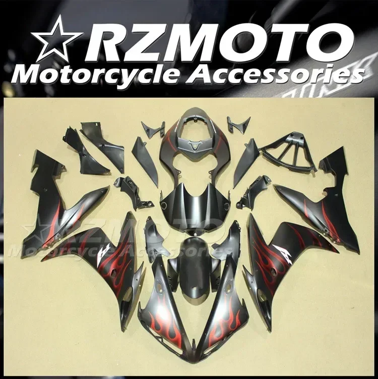 

4Gifts Injection New ABS Motorcycle Fairings Kit Fit for YAMAHA YZF 1000 - R1 2004 2005 2006 04 05 06 Bodywork Set Red Flame