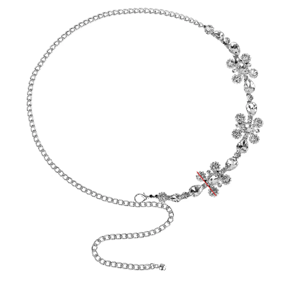 Ingemark Punk Vintage Metal estrella de mar pétalo flor cintura cadena para mujer verano playa Bikini vientre cinturón Y2K accesorios de joyería