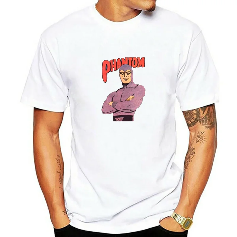 The Phantom Comics Cartoon Tee Top Unisex Ladies Vintage T shirt B47 men t shirt