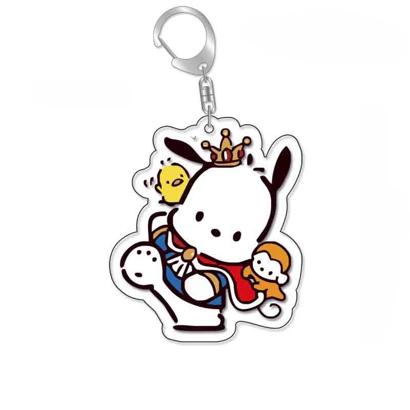 Pochacco Cute Cartoon Dog Keychain Kawaii Keyring Bag Parts & Trendy Gift