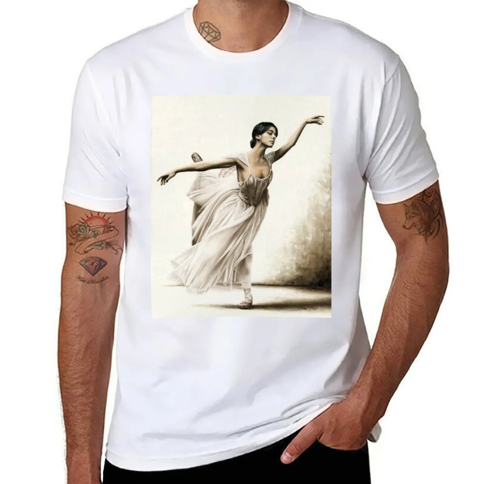 Demure Ballerina T-Shirt t shirt man luxury t shirt man casual T-Shirt