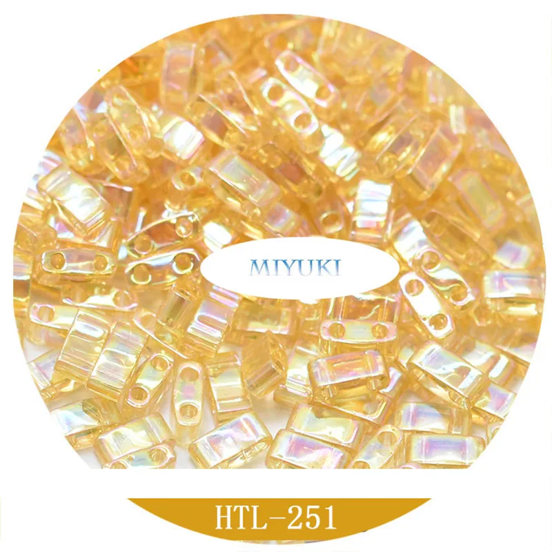 Tila Beads Japan Miyuki Imported Half Tila Beads 14-przezroczysty kolor Magic Series 3G Beads for Jewelry Making — zdjęcie 2