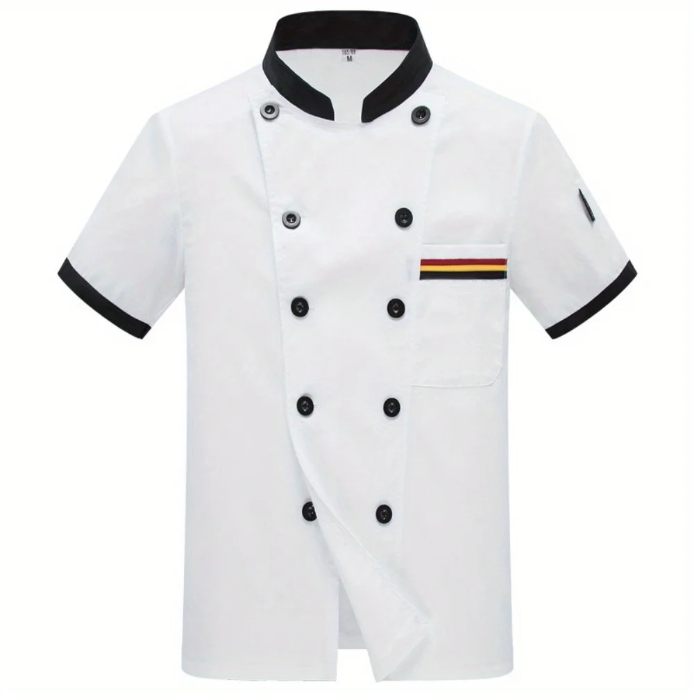 Summer Short - Sleeve and Long - Sleeve Chef Workwear: Thin Breathable Work Uniforms for Men and Women in Kitchens