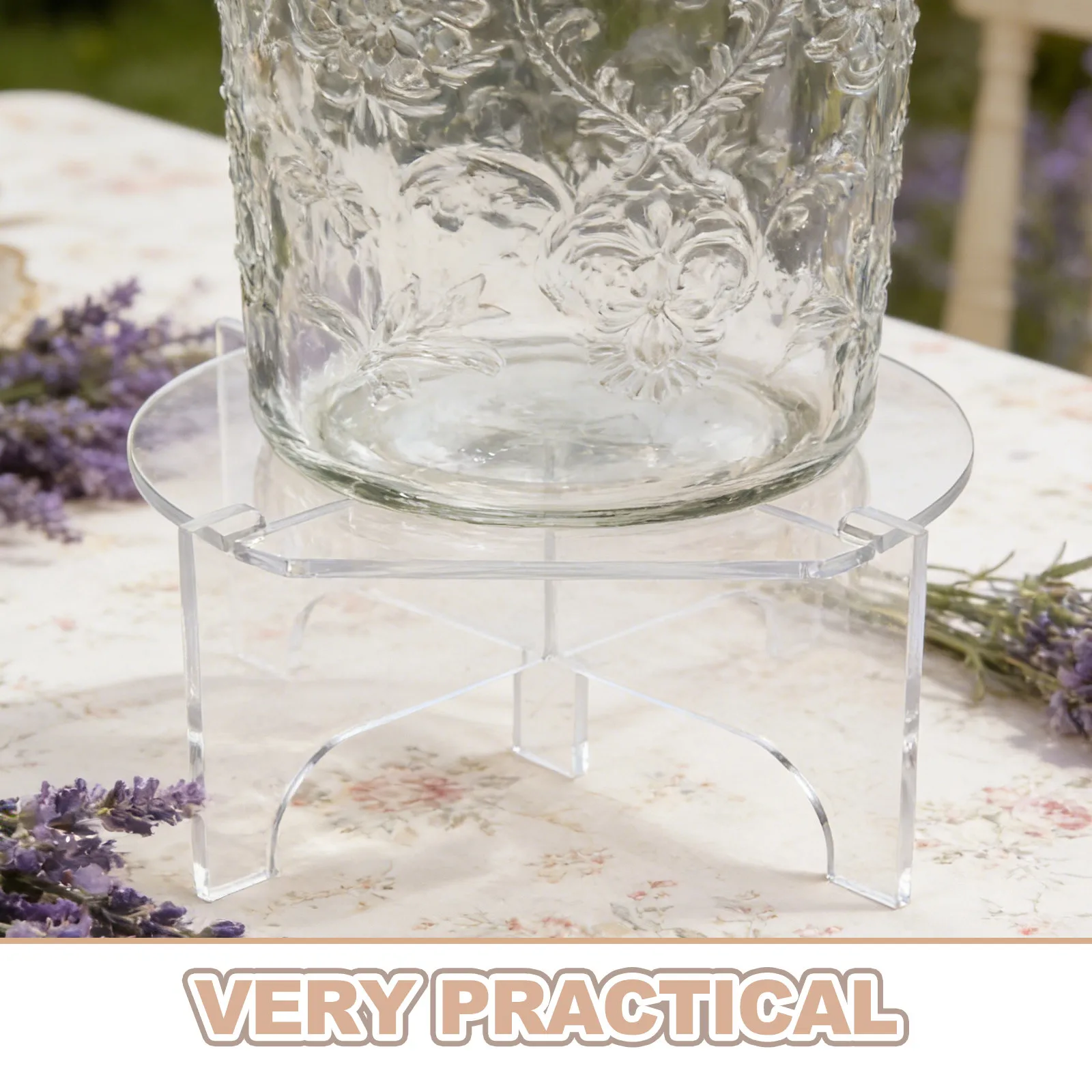 Clear Acrylic Beverage Dispenser Stand Drink Server Riser Stable Countertop Base for Party Wedding Buffet Mimosa Bar Dispenser - view 2