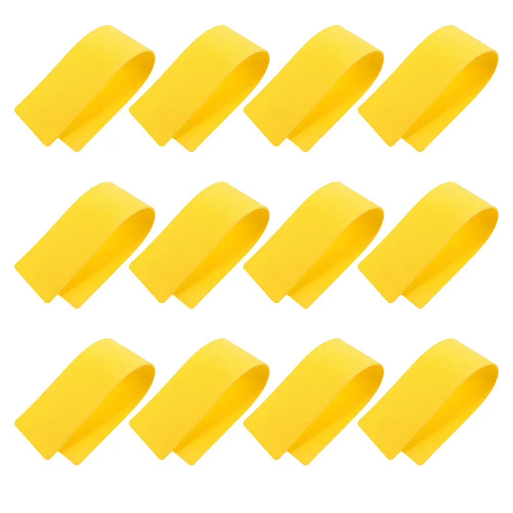 

12 Pcs Tennis Court Markings Agility Training Markers Template Equipment Flat Disc Football Pvc Lines for Outdoor Accessories