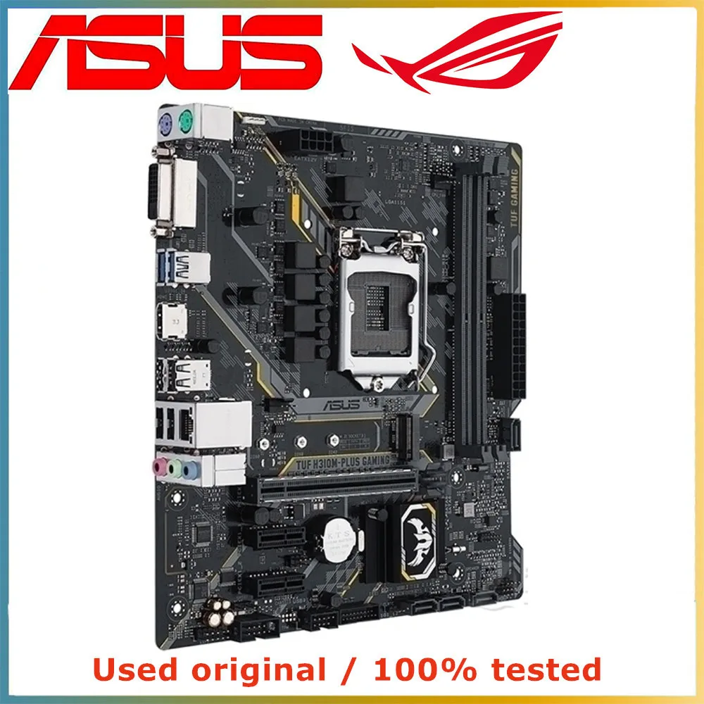 For Asus TUF H310M-PLUS GAMING H310 H310M DDR4 LGA 1151 i7/i5/i3 USB3.0 SATA3 Motherboard