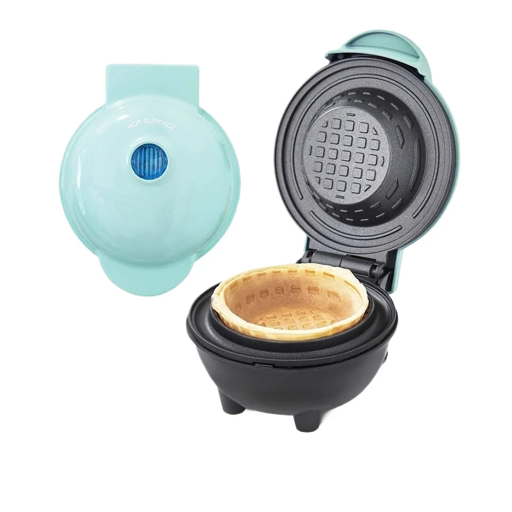 Multifunction Waffle Bowl Maker Breakfast Machine Egg Tart Ice Cream & Egg Roll Maker for Home Kitchen