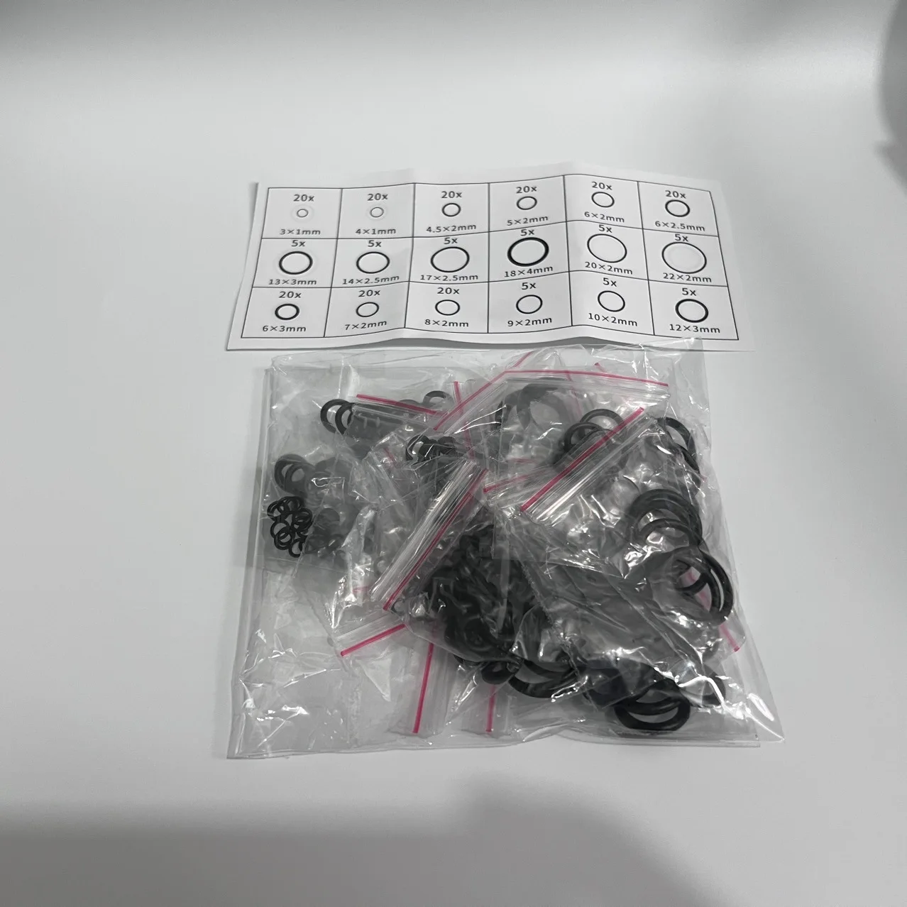225PCS Rubber O Ring Seal Kit NBR Nitrile Oil Seal Waterproof High Temp Washers