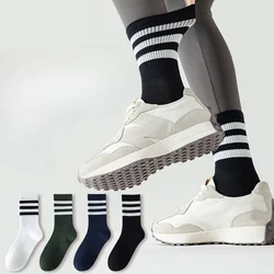 Kave Sports Thin Socks Women's Spring and Autumn Tube Socks Ins Tide Internet Celebrity Striped Socks with Shark Pants