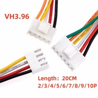 5PCS JST VH3.96 VH 3.96mm Female Housing Plug Connector Wire Cable 2 3 4 5 6 7 8 9 10Pin 22AWG Wire 20cm Length