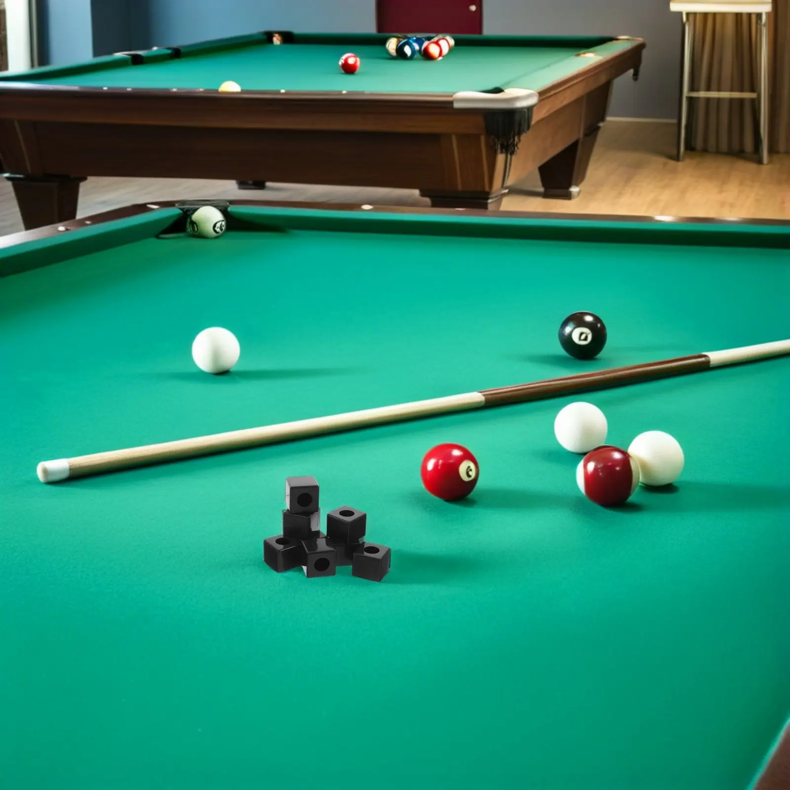 

20Pcs Square Pool Chalk Holder Black Portable Plastic Case Snooker Pocket Size Billiard Accessory Pool Chalk Holder