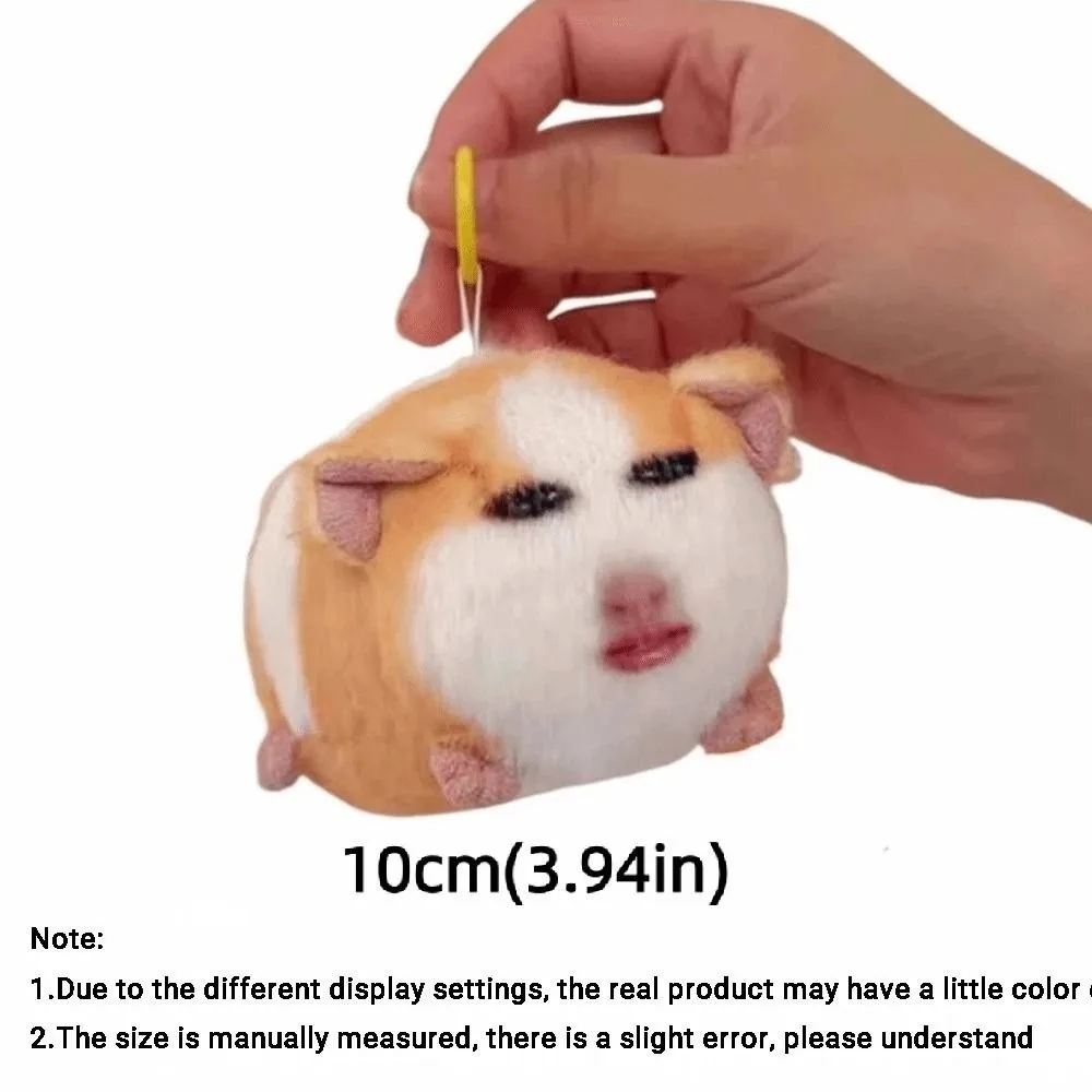 Kawaii Funny Plush Dutch Pig Pendant Cartoon Animal Doll Keychain Fluffy Backpack Doll Pendant Gifts view 6