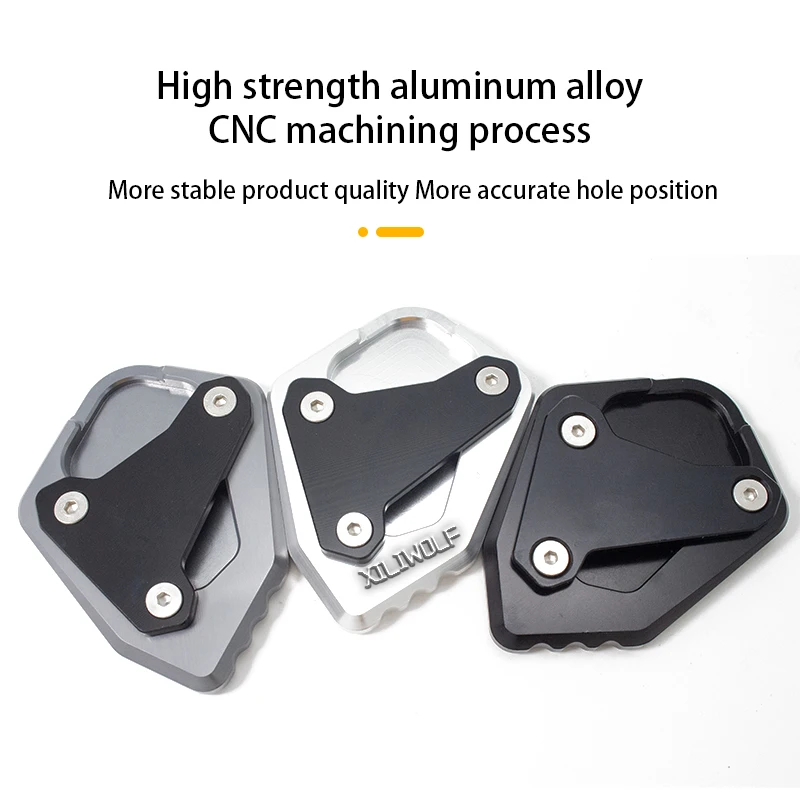 Motorcycle Aluminum Kickstand Pedal Side Bracket Extended Support Plate Pad for Honda Honda Revel CM1100 Modified Pedals