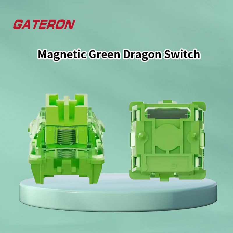 

Gateron Magnetic Green Dragon switch, Linear, Freely setting pre-travel, Hall Sensor Effect for Magnetic Keyboard Gaming Office