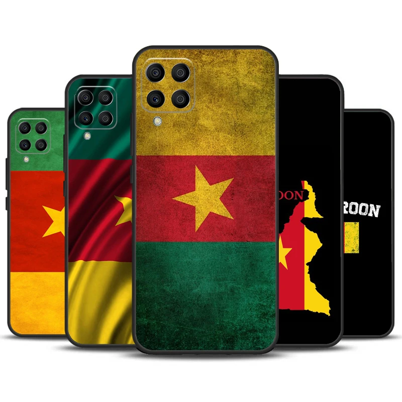 Republic of Cameroon Flag Case For Samsung Galaxy M12 M32 M52 M13 M23 M33 M53 M14 M34 M54 M20 M30s M31s M31 M51 Cover