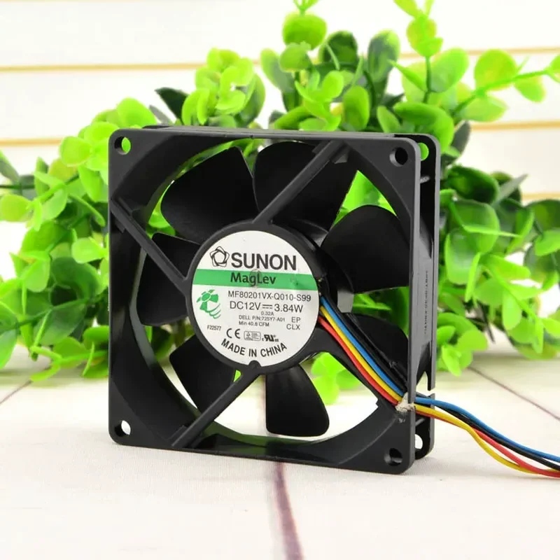SUNON Jianzhun MF80201VX-Q010-S99 12V3.84W 8020 8CM Double Ball Cooling Fan