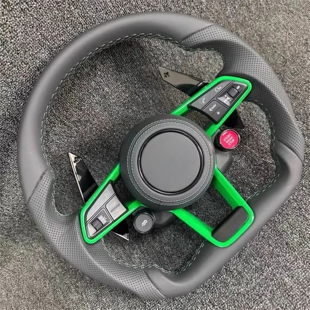 

Custom Carbon Fiber Leather Sports Style Steering Wheel for Audi A3 A4L A5 A6L A7 Q2L Q3 Q5L S4 S5 S6 S7 RS7 R8 Car Accessories