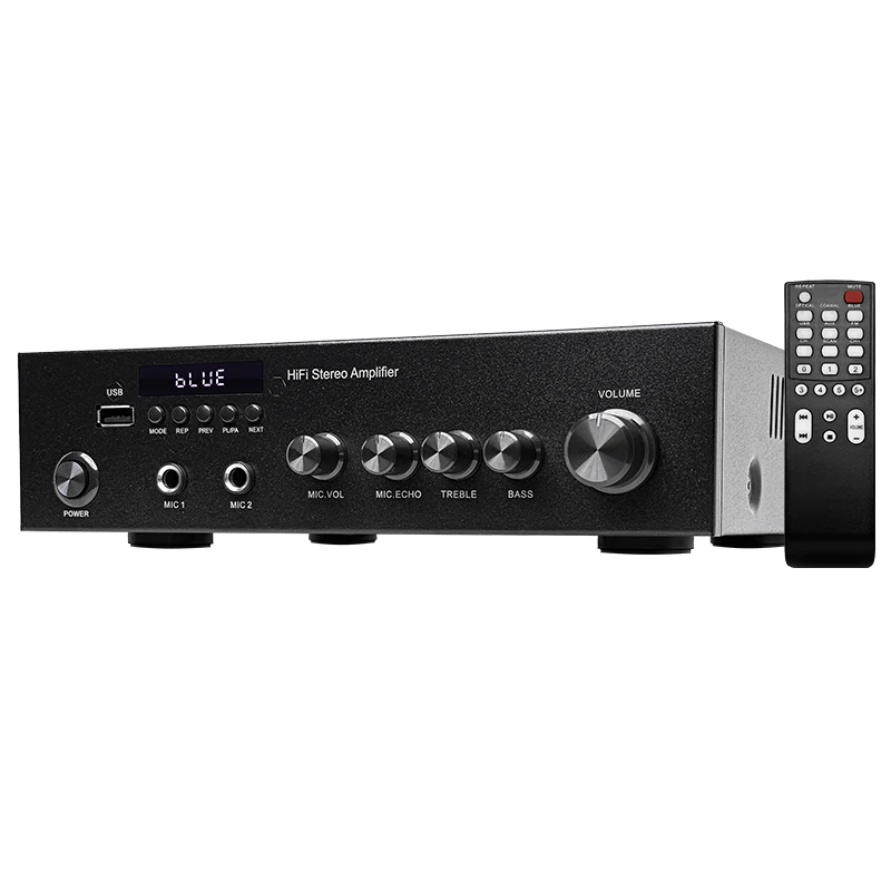 

Новинка: Высокопроизводительный мини-усилитель класса Hi-Fi для домашнего аудио с пультом ДУ, металлический корпус