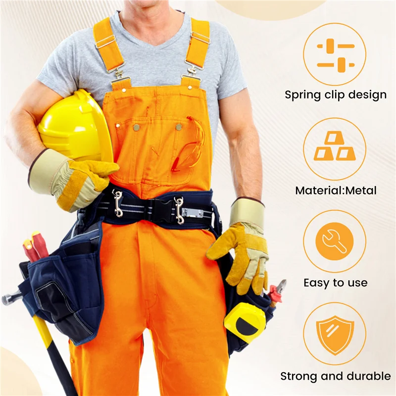 -A14E 10-Pack 65 مم B-شكل مزدوج نهاية الترباس المفاجئة هوك كليب للغوص، سبائك الزنك حلقة تسلق سريعة السحب