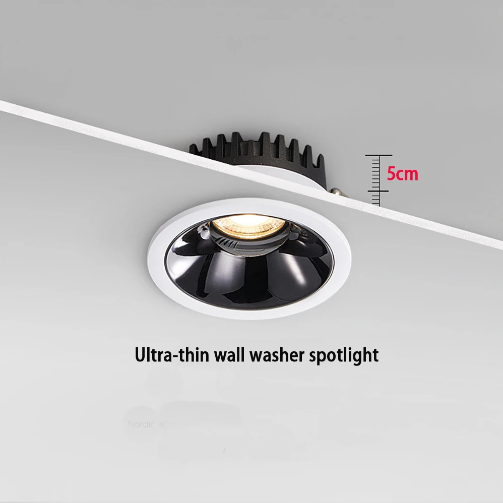 

LED Spotlight AC85-265V CREE Chips COB LEDs 7W 10W Ultra Thin Spotlight Black White Shell High Quality With 3 Years Warranties