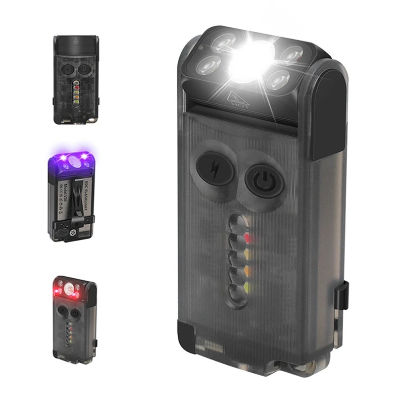 V30 Linterna LED Llavero Luz Llavero Luz Camping Pesca Antorcha Emergencia