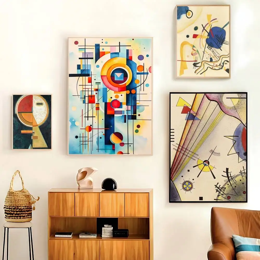W-Wassily Kandinsky Poster HD Quality Wall Art Retro Posters For Home Room Wall Decor Kawaii Room Decor