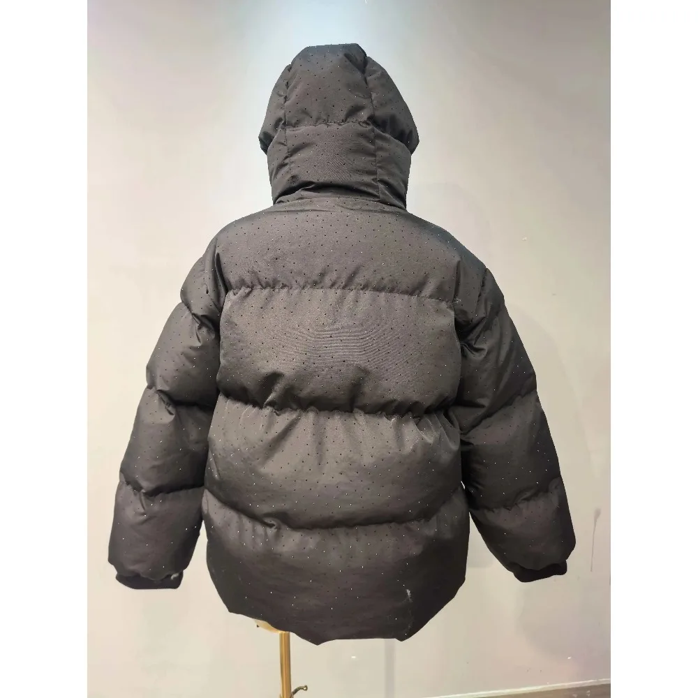 Puffer Padded Cotton Jacket Women's Winter Coat Harajuku Warm Thicken Coat Vintage Zip Up Outerwear Casual Streetwear Y2k Outfit