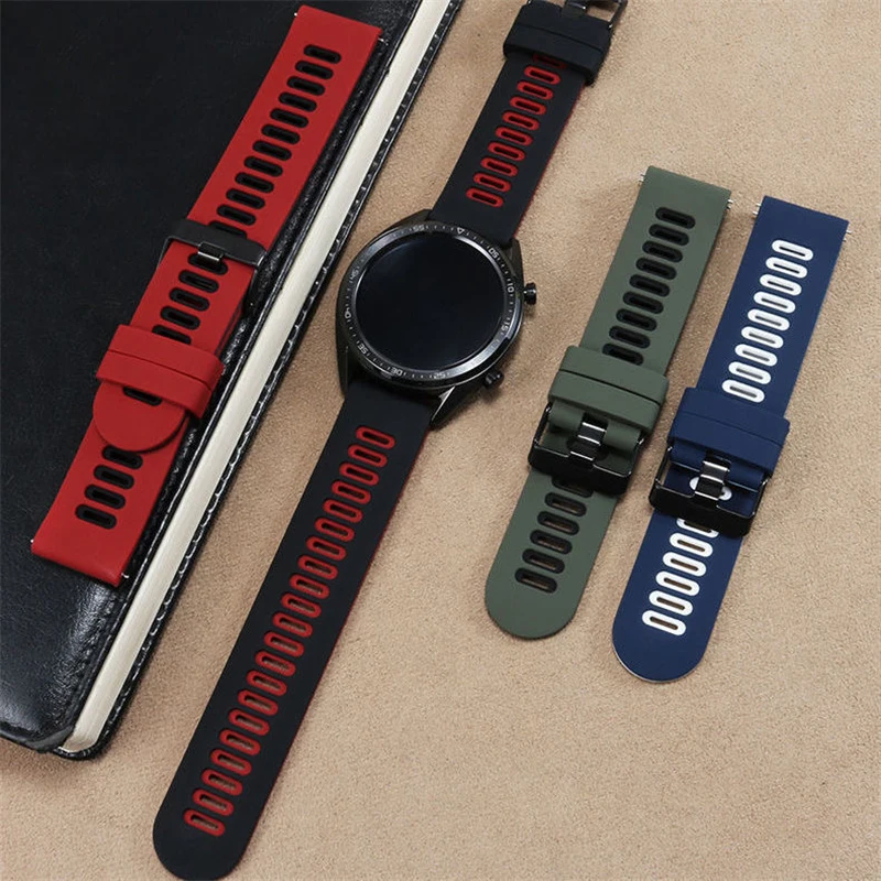 Sport Silicone band For Amazfit GTS 4/2/2e/GTS2 Mini/GTR 4/3 Pro/2/2e 47mm Wristband 20mm/22mm Bracelet Amazfit bip 6 5 straps