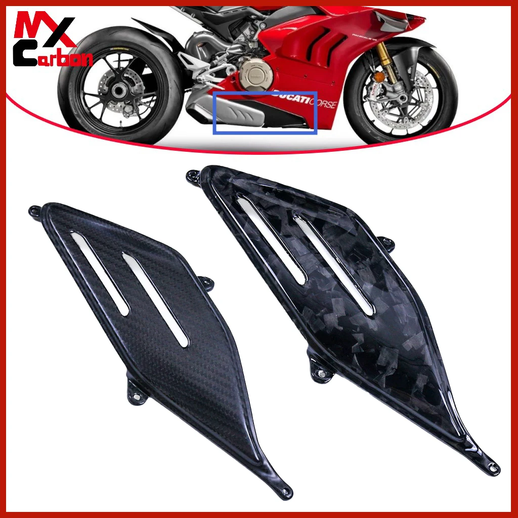 

Motorcycle Subframe Covers Parts Full Carbon Fiber Web Side Pad Fairing For DUCATI Panigale V4 V4S V4R 2018-2021