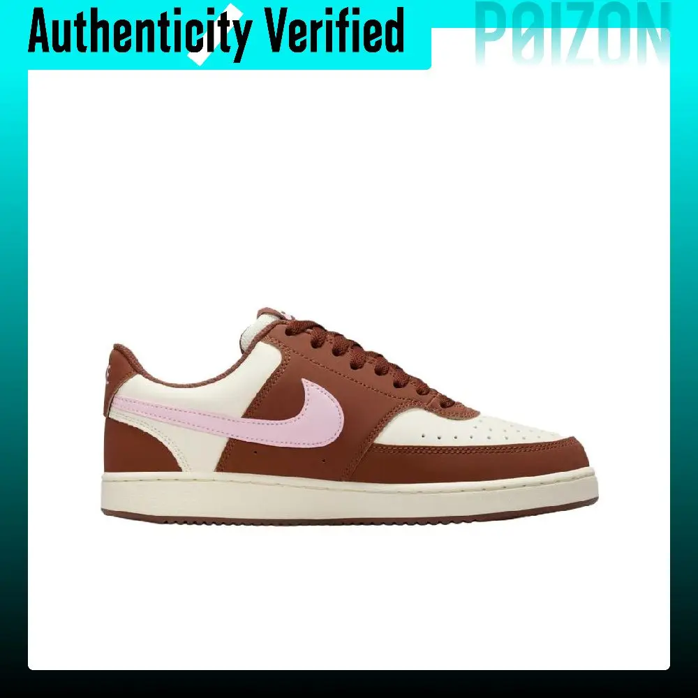 Zapatillas de Skateboard Nike Court Vision para Mujer, Blanco Marrón IM1652-004