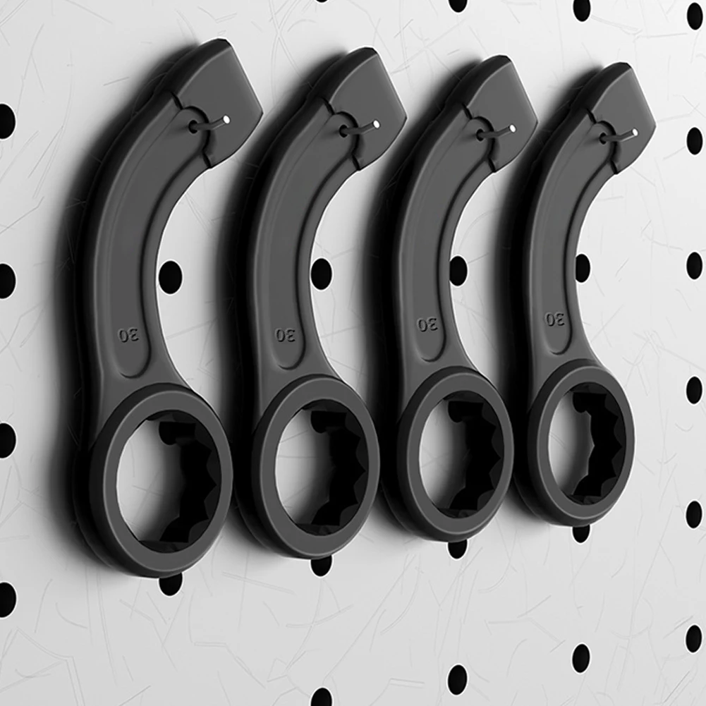 

1pc 30/32/34/36/38mm Heavy-Duty Curved Handle Percussion Wrench Multi-fonction High Carbon Steel Spanner Rust-Resistant Wrench