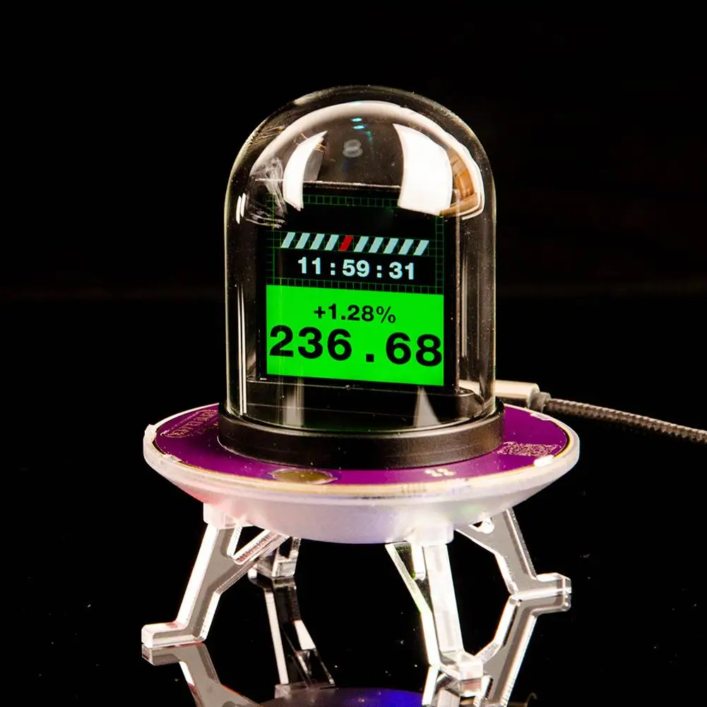 Creative Weather Stock Exchange Rates UFO Mars Lander Colorful Modeling Functional RGB Light Multi Sleep WiFi Night Light 2 J3O6